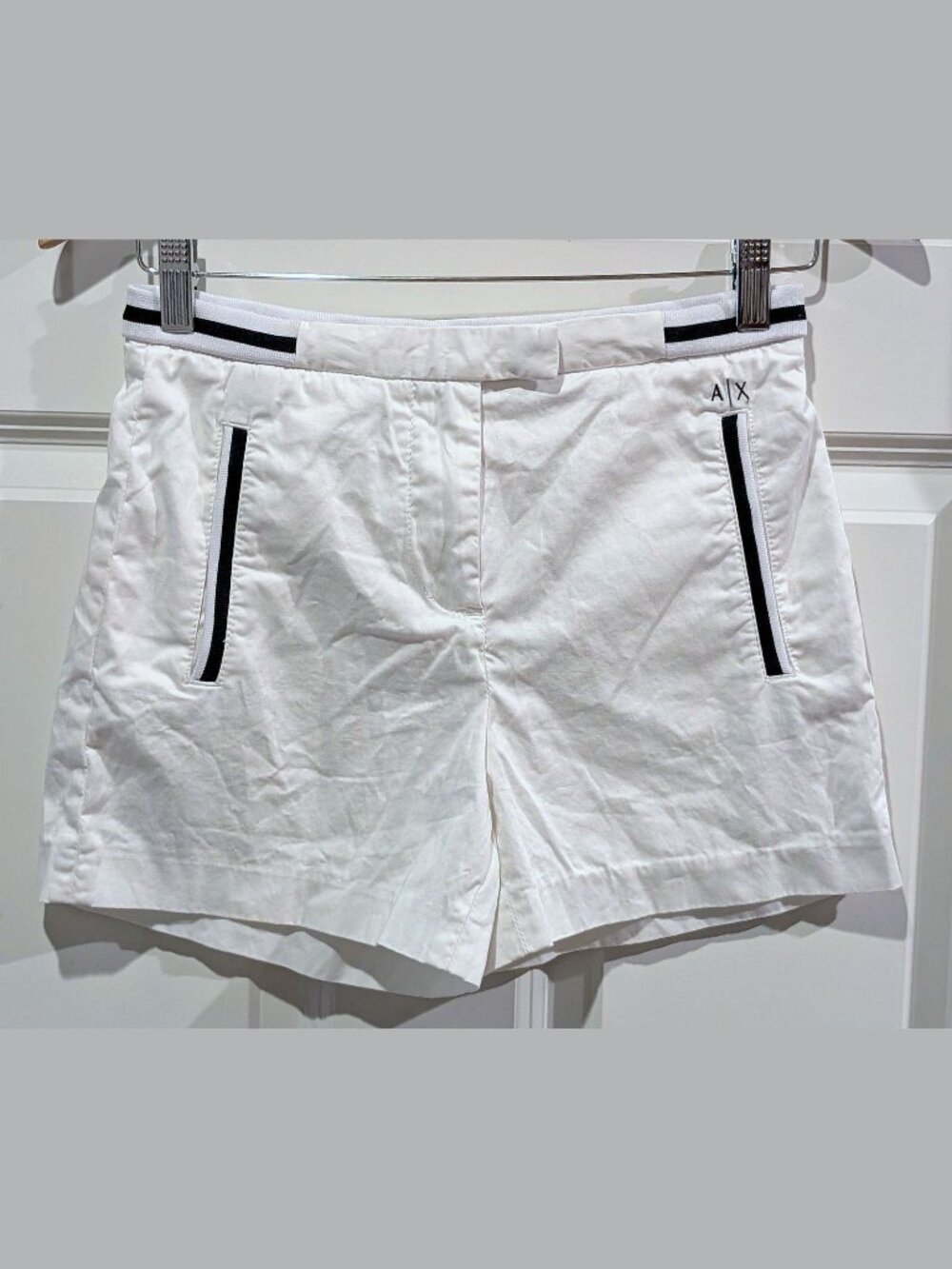 RARE Armani Exchange Classy Women Retro Shorts Golf Tennis #0